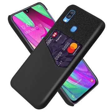 KSQ Samsung Galaxy A40 Cover med Kort Lomme