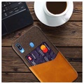 KSQ Samsung Galaxy A40 Cover med Kort Lomme - Kaffe