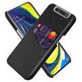 KSQ Samsung Galaxy A80 Cover med Kort Lomme - Sort