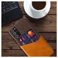 KSQ Samsung Galaxy Note20 Cover med Kort Lomme - Brun