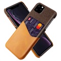 KSQ iPhone 11 Pro Cover med Kort Lomme - Kaffe