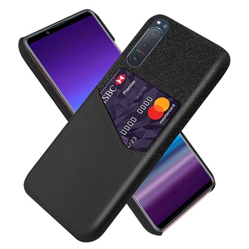 KSQ Sony Xperia 5 II Cover med Kort Lomme - Sort