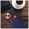 KSQ iPhone 13 Cover med Kort Lomme - Blå