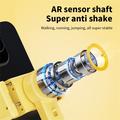 KT08 gimbal-stabilisator med stativ og magnetisk fyldlys - gul