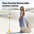 KT08 gimbal-stabilisator med stativ og magnetisk fyldlys - gul