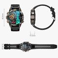 KT80 Sports Smart Watch - 3ATM vandtæt, Bluetooth-opkald, 1.46" HD-berøringsskærm, integreret lommelygte