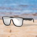 KY03 Smart Glasses Polarized Lenses Bluetooth Eyewear Call med indbygget mikrofon og højttalere - sølv
