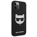 Karl Lagerfeld Choupette iPhone 12 Pro Max Silikone Cover