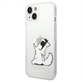 Karl Lagerfeld Gennemsigtig iPhone 14 Plus TPU Cover - Choupette Eat