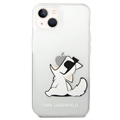 Karl Lagerfeld Gennemsigtig iPhone 14 Plus TPU Cover - Choupette Eat
