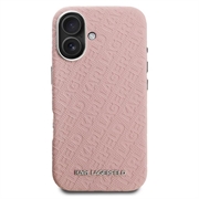iPhone 16 Karl Lagerfeld FW Stamped Karl MagSafe Cover - lyserød