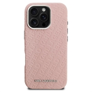 iPhone 16 Pro Karl Lagerfeld FW Stamped Karl MagSafe Cover - lyserød