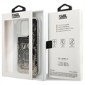 Karl Lagerfeld Gatsby Liquid Glitter iPhone 13 Pro Cover - Sort