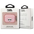 Karl Lagerfeld Glitter Choupette Head AirPods 3 TPU Cover - Pink