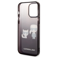 Karl Lagerfeld Gradient Karl & Choupette iPhone 14 Pro Max Cover - Sort