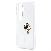 Samsung Galaxy S26+ Karl Lagerfeld IML Choupette Peekaboo Logo magnetisk cover - gennemsigtigt