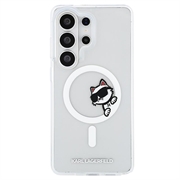 Samsung Galaxy S26 Ultra Karl Lagerfeld IML Choupette Peekaboo Logo magnetisk cover - gennemsigtigt