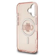 iPhone 16 Karl Lagerfeld IML Choupette Sketch Logo MagSafe Cover