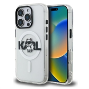 iPhone 16 Pro Karl Lagerfeld IML Choupette Sketch Logo MagSafe Cover