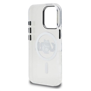 iPhone 16 Pro Karl Lagerfeld IML Choupette Sketch Logo MagSafe Cover - gennemsigtigt