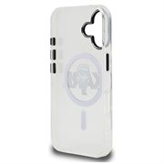 iPhone 16 Karl Lagerfeld IML Karl Sketch Logo MagSafe Cover - gennemsigtigt
