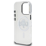 iPhone 16 Pro Max Karl Lagerfeld IML Karl Sketch Logo MagSafe Cover - gennemsigtigt