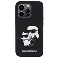 Karl Lagerfeld Ikonik Karl & Choupette iPhone 13 Pro Cover - Sort