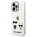 Karl Lagerfeld Ikonik Karl & Choupette iPhone 14 Pro Max Cover - Gennemsigtig