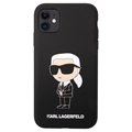 Karl Lagerfeld Ikonik iPhone 11 Silikone Cover - Sort