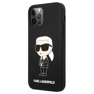 Karl Lagerfeld iPhone 12/12 Pro silikone cover - sort