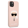 Karl Lagerfeld Karl Head iPhone 13 Silikone Cover - Lysepink
