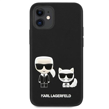 Karl Lagerfeld Karl & Choupette iPhone 13 Mini Silikone Cover - Sort