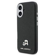 iPhone 17 Karl Lagerfeld Karl and Choupette Heads Pins Cover - MagSafe-kompatibelt