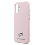 iPhone 17 Karl Lagerfeld Karl and Choupette Heads Pins Cover - MagSafe-kompatibelt - lyserød