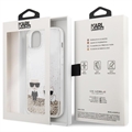 Karl Lagerfeld Liquid Glitter Karl & Choupette iPhone 14 Plus Cover - Guld