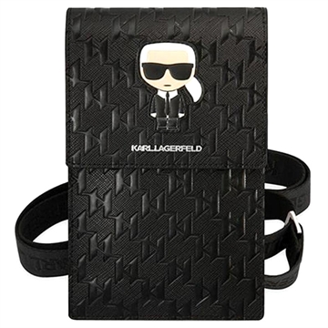 Karl Lagerfeld Monogram Ikonik Smartphone Skuldertaske