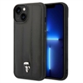 Karl Lagerfeld Quilted Puffy Ikonik Logo iPhone 14 Hybrid Cover - Sort