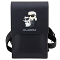Karl Lagerfeld Smartphone Skuldertaske - Karl & Choupette - Sort