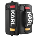 Karl Lagerfeld Strap iPhone 11 Pro Cover - Sort