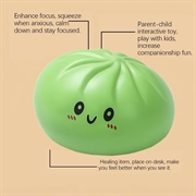 Kawaii Dumpling Squishy stressaflastende legetøj - Grøn