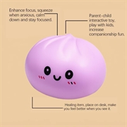 Kawaii Dumpling Squishy stressaflastende legetøj - Lilla