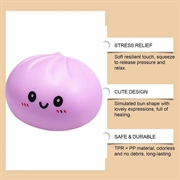 Kawaii Dumpling Squishy stressaflastende legetøj - Lilla
