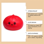 Kawaii Squishy stressaflastende legetøj - rød