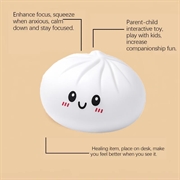 Kawaii Dumpling Squishy stressaflastende legetøj - Hvid