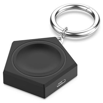 Nøglering Trådløs Oplader - Huawei Watch GT 3 Pro/Watch D/Watch GT 3 - Sort