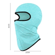 Balaclava-ansigtsmaske til børn / solbeskyttende hovedbeklædning, UPF 50+ - Lysegrøn