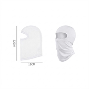 Balaclava-ansigtsmaske til børn / solbeskyttende hovedbeklædning, UPF 50+ - hvid