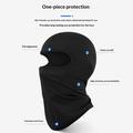 Balaclava-ansigtsmaske til børn / solbeskyttende hovedbeklædning, UPF 50+ - Sort