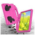 Huawei MatePad T10/T10s Stødsikkert Transportabelt Cover til Børn - Hot Pink
