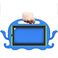 Samsung Galaxy Tab A7 Lite Børnevenligt Stødsikkert Cover - Blæksprutte - Blå